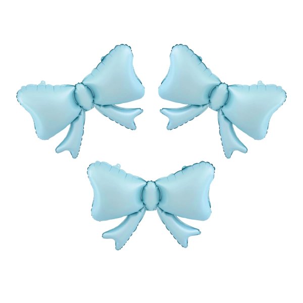 Folienballon - Schleife - Hellblau - 3er-Pack Folienballon - Schleife - Hellblau - 3er-Pack