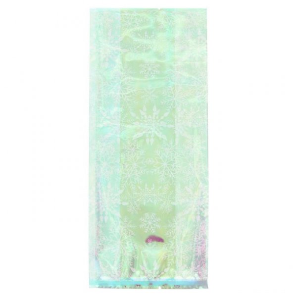 Zellophantüten - Irisierend - Schneeflocken - 10er-Pack