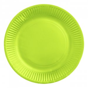 Pappteller, limettengrün, 18 cm - 8er-Packung Pappteller, limettengrün, 18 cm - 8er-Packung