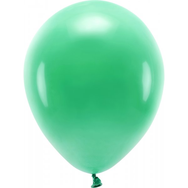 Einfarbige Luftballons - Eco 30 cm - Grn - 10er-Pack