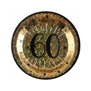 Pappteller, glänzend, 60 Jahre Pappteller, glänzend, 60 Jahre