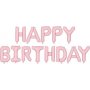 Ballongirlande - Happy Birthday - Hellrosa Ballongirlande - Happy Birthday - Hellrosa