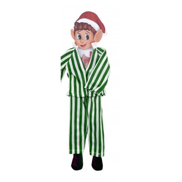Elf-Accessoires - Elf on the Shelf - Pyjama - Grün/Weiß Elf-Accessoires - Elf on the Shelf - Pyjama - Grün/Weiß