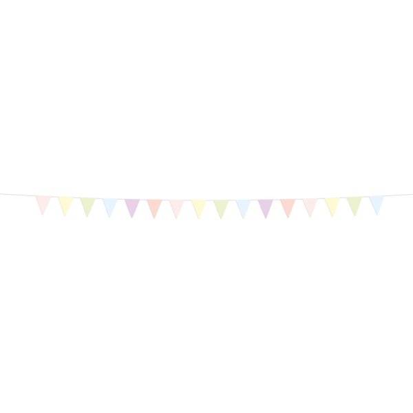 Wimpelgirlande - Pastell - 6 Meter