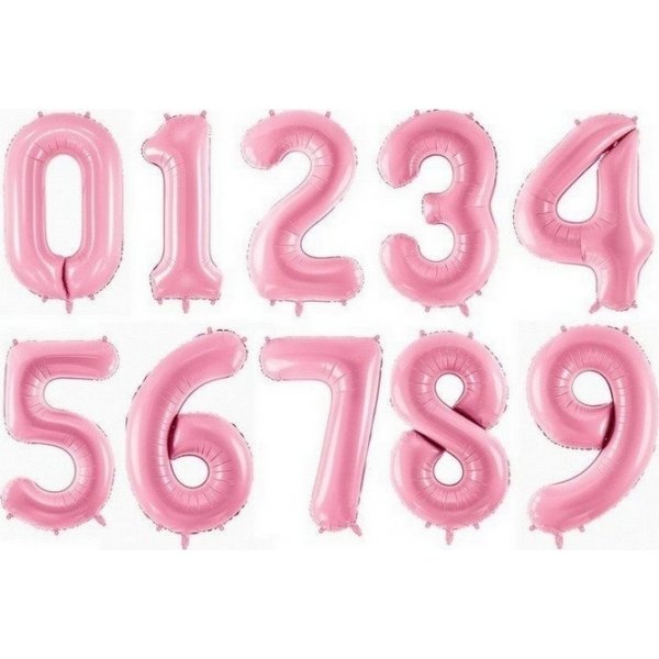 Zahlenballon - Rosa - 86 cm Zahlenballon - Rosa - 86 cm