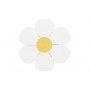 Servietten - Blume - Wei/Gelb - 12er-Pack