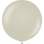 Luftballons einfarbig - Premium 60 cm - Stein - 2er-Pack