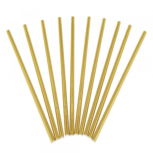 Strohhalme - 24er-Pack - Goldmetallic