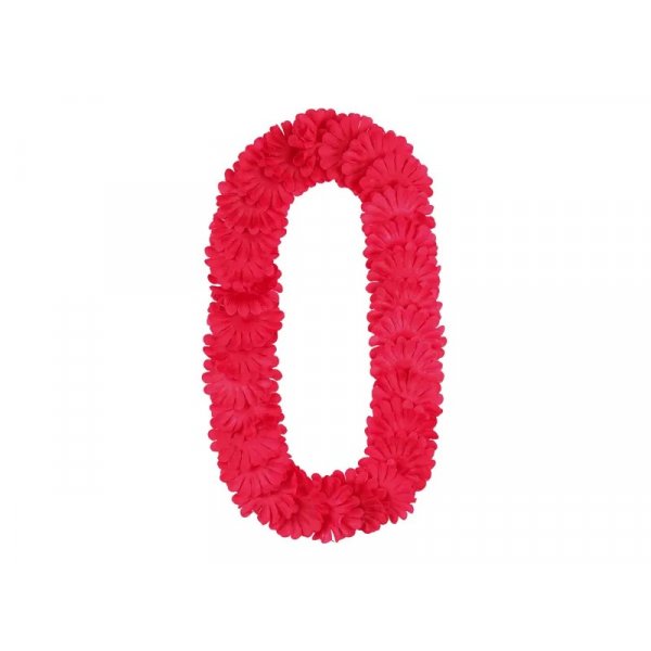 Hawaiianischer Kranz - Rote Rose - 120 cm