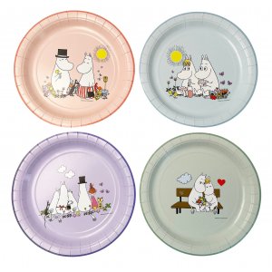 Pappteller rund - Mumin 8er-Pack 23cm Pappteller rund - Mumin 8er-Pack 23cm