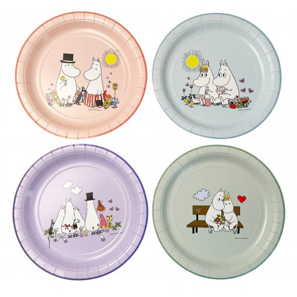 Pappteller rund - Mumin 8er-Pack 23cm Pappteller rund - Mumin 8er-Pack 23cm