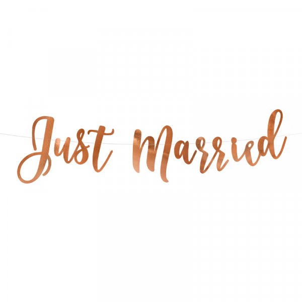 Hintergrund - Just Married - Rosgold