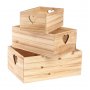 Aufbewahrungsboxen - 3er-Pack - Holz Aufbewahrungsboxen - 3er-Pack - Holz