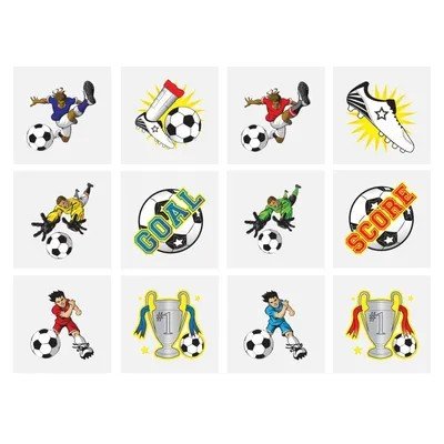 Tattoos - Fu�ball - 12 St�ck