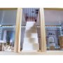 Puppenschrank aus MDF mit LED-Beleuchtung, 78 cm, weiß, inklusive 16 Möbelteilen - Bausatz Puppenschrank aus MDF mit LED-Beleuchtung, 78 cm, weiß, inklusive 16 Möbelteilen - Bausatz