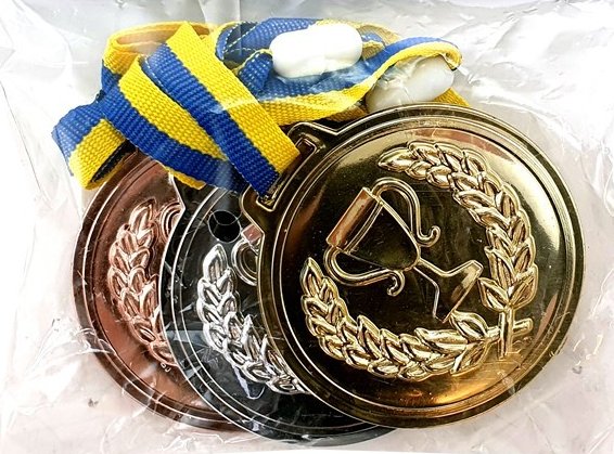 Medaillen - Gold, Silber, Bronze - 3er-Pack Medaillen - Gold, Silber, Bronze - 3er-Pack
