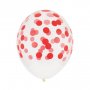 Luftballons - Bedrucktes Konfetti - Rot - 5er-Pack Luftballons - Bedrucktes Konfetti - Rot - 5er-Pack