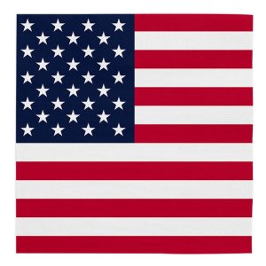 Servietten - USA - 33 x 33 cm - 20er-Packung Servietten - USA - 33 x 33 cm - 20er-Packung