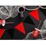 Strohhalme - gestreift - Schwarz - 10er-Pack