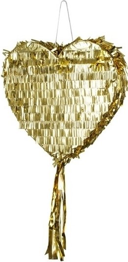 Pi�ata - Herz - Gold
