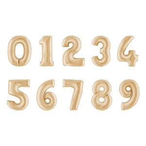 Ballonfigur - Weißgold - 100 cm Ballonfigur - Weißgold - 100 cm