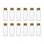 Glasflaschen mit Korken - Mini - 12er-Pack