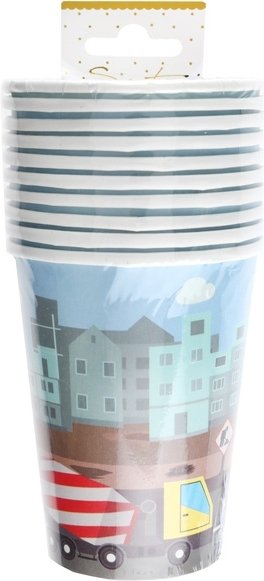 Pappbecher - Im Aufbau - 10er-Pack