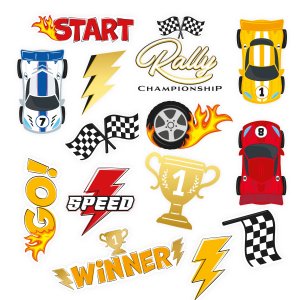 Tattoos - Rennsport - 14 Stück Tattoos - Rennsport - 14 Stück