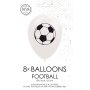 Luftballons - Fußball - Weiß - 30 cm - 8 Stück Luftballons - Fußball - Weiß - 30 cm - 8 Stück