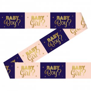 Party-Tape Gender Reveal - 12 Meter Party-Tape Gender Reveal - 12 Meter