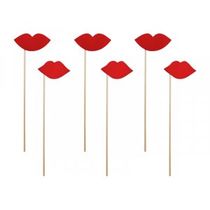 Photo Booth - Lippen - 6er-Pack Photo Booth - Lippen - 6er-Pack