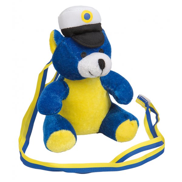 Student Animal - Teddyb�r - Blau/Gelb - 16 cm