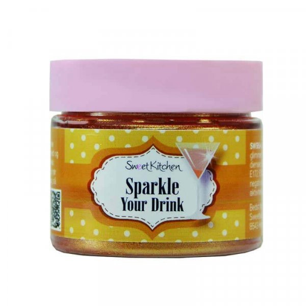 Getr�nkeglitzer - Verleihe deinem Getr�nk Glanz - Gold - SweetKitchen - 10 g