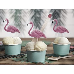 Kuchenspießer - Flamingos - Aloha - 6 Stk Kuchenspießer - Flamingos - Aloha - 6 Stk