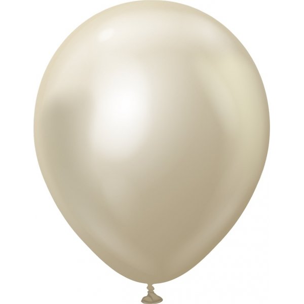 Luftballons schlicht - Premium 45 cm - Weigold Chrom