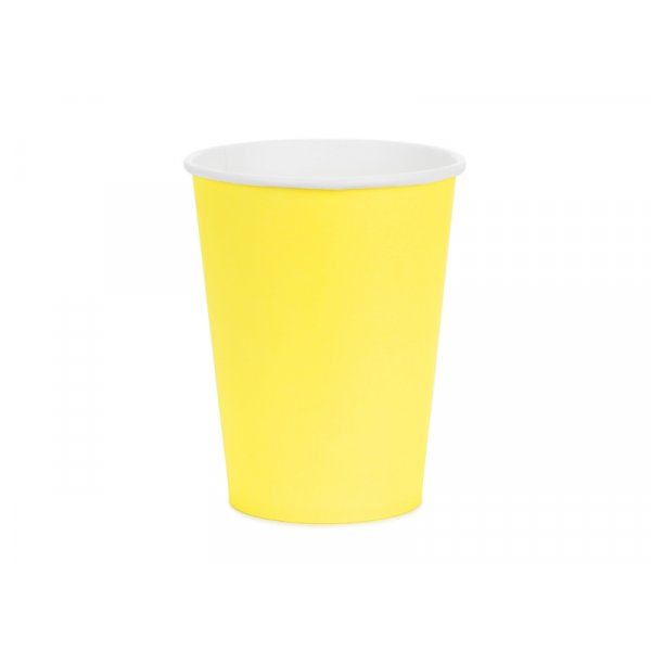Pappbecher - Gelb - 250 ml Pappbecher - Gelb - 250 ml
