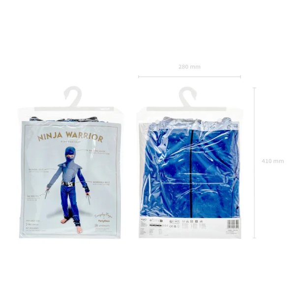 Ninja Blau - Kostüm - 116-128 cm (5-8 Jahre) Ninja Blau - Kostüm - 116-128 cm (5-8 Jahre)