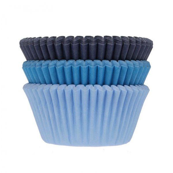 Muffinformen - 75er-Pack - Hellblau/Blau/Marineblau
