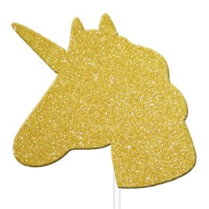 Kuchenspießer - Einhorn - Goldglitter - 12er-Pack Kuchenspießer - Einhorn - Goldglitter - 12er-Pack