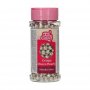 Knusprige Schokoladenperlen - Metallic Silver - Funcakes - 60 g Knusprige Schokoladenperlen - Metallic Silver - Funcakes - 60 g