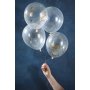 Konfetti-Luftballons - Glitzer - Gold - 5er-Pack