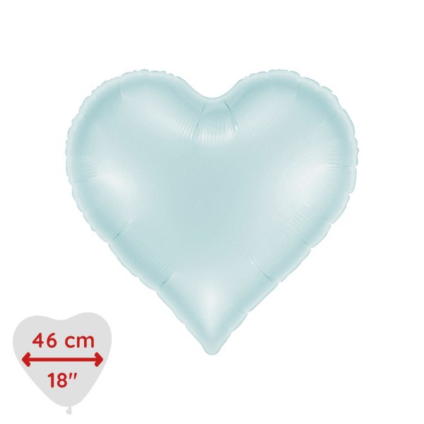 Folienballon - Sweetie Heart Satin Pastellblau 46 cm Folienballon - Sweetie Heart Satin Pastellblau 46 cm