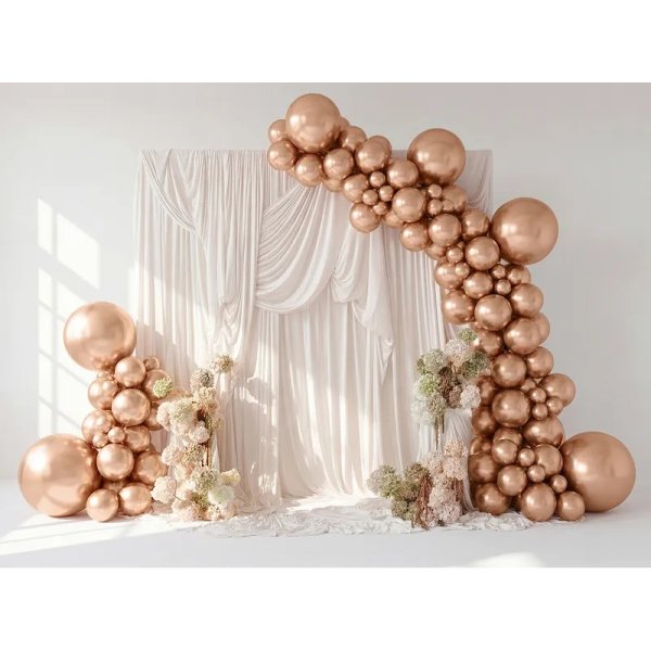 Glänzender Ballon - Roségold - 12 cm - 50er-Pack Glänzender Ballon - Roségold - 12 cm - 50er-Pack