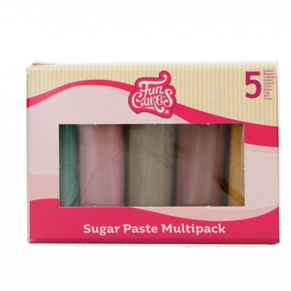 Zuckerpaste - Mixpack - Natrliche Farben