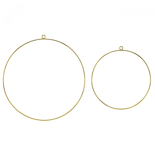 Metallringe - 2er-Pack - Gold