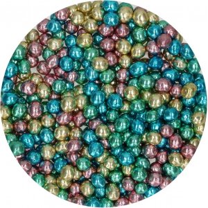 Knusprige Schokoladenperlen - Metallic Mix - Funcakes - 60 g Knusprige Schokoladenperlen - Metallic Mix - Funcakes - 60 g