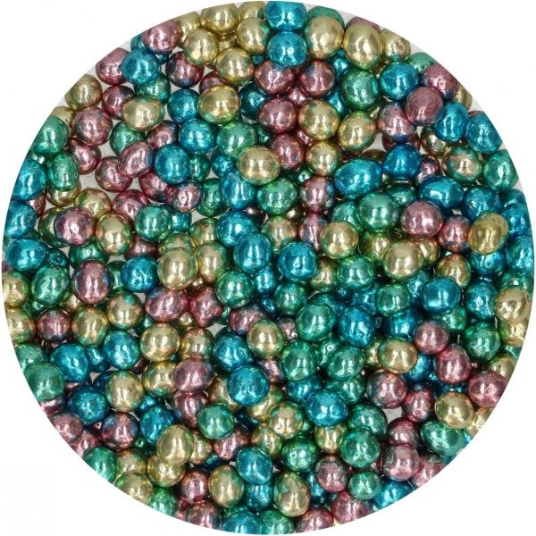 Knusprige Schokoladenperlen - Metallic Mix - Funcakes - 60 g Knusprige Schokoladenperlen - Metallic Mix - Funcakes - 60 g