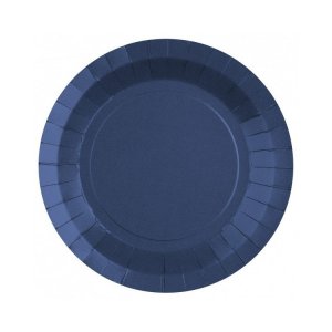 Pappteller - Marineblau - 22 cm - 10er-Packung Pappteller - Marineblau - 22 cm - 10er-Packung