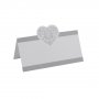Platzkarten - 50er-Pack - Vintage Romance Weiß/Silber Platzkarten - 50er-Pack - Vintage Romance Weiß/Silber