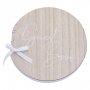 Rundes Gstebuch - Holz - Sage Wedding